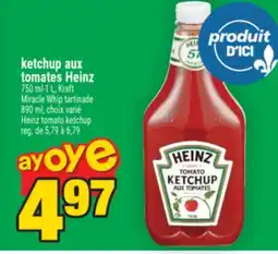 Super C ketchup aux tomates Heinz | Heinz tomato ketchup offer