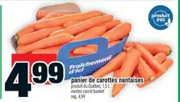 Super C panier de carottes nantaises | nantes carrot basket offer