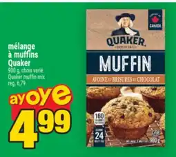 Super C mélange à muffins Quaker | Quaker muffin mix offer