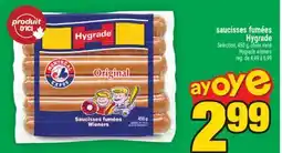 Super C saucisses fumées Hygrade offer