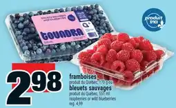 Super C framboises 170g ou bleuets sauvages 551ml offer