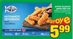 Super C portions de poisson panées High Liner | High Liner breaded fish portions offer