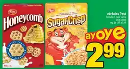 Super C céréales Post | Post cereal offer