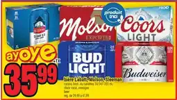 Super C bière Labatt, Molson, Sleeman | beer offer