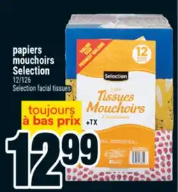 Super C papiers mouchoirs Selection | Selection facial tissues offer