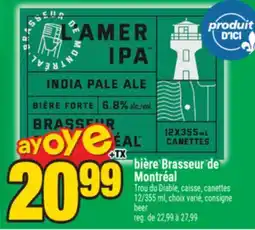 Super C bière Brasseur de Montréal | beer offer