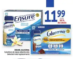 Uniprix ENSURE, GLUCERNA Substituts de repas sélectionnés/Selected meal replacements offer