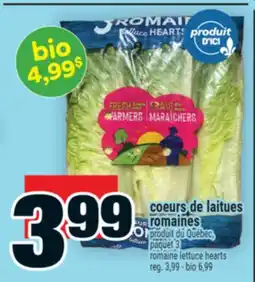 Super C coeurs de laitues romaines | romaine lettuce hearts offer