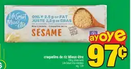 Super C craquelins de riz Mieux‑être | Life Smart rice crackers offer