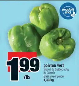 Super C poivron vert | green sweet pepper offer
