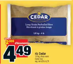Super C riz Cedar | Cedar rice offer