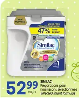 Uniprix SIMILAC Préparations pour nourrissons sélectionnées /Selected infant formulas offer