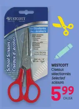Uniprix WESTCOTT Ciseaux sélectionnés / Selected scissors offer
