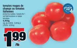 Super C tomates rouges de champs ou tomates italiennes offer
