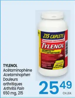 Uniprix TYLENOL Acétaminophène /Acetaminophen, Douleurs arthritiques / Arthritis Pain offer