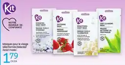 Uniprix KIT Masques pour le visage sélectionnés/Selected facial masks offer