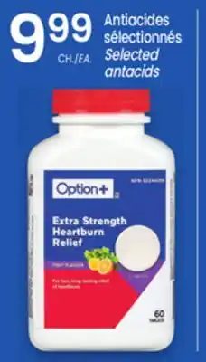 Uniprix Option+ Antiacides sélectionnés/Selected antacids offer