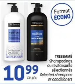Uniprix TRESEMMÉ Shampooings ou revitalisants sélectionnés / Selected shampoos or conditioners offer