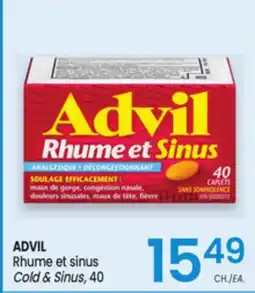 Uniprix ADVIL Rhume et sinus/ Cold & Sinus offer