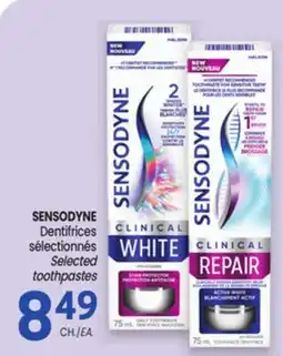 Uniprix SENSODYNE Dentifrices sélectionnés / Selected toothpastes offer