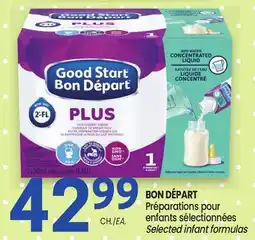 Uniprix BON DÉPART Préparations pour enfants sélectionnées/ Selected infant formulas offer