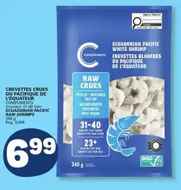 Marché Bonichoix COMPLIMENTS Ecuadorian Pacific White Shrimp offer