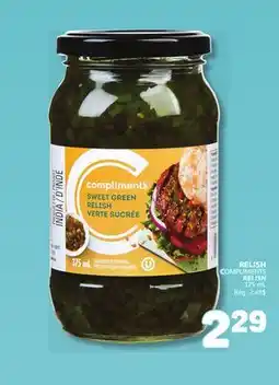 Marché Bonichoix COMPLIMENTS RELISH offer