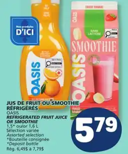 Marché Bonichoix OASIS REFRIGERATED FRUIT JUICE OR SMOOTHIE offer