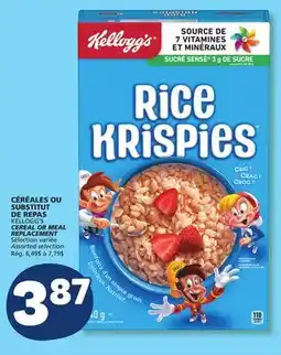 Marché Bonichoix KELLOGG'S CEREAL OR MEAL REPLACEMENT offer