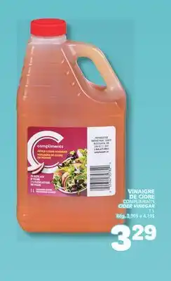 Marché Bonichoix COMPLIMENTS CIDER VINEGAR offer