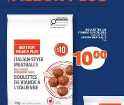 Marché Bonichoix VALEUR PLUS FROZEN MEATBALLS offer
