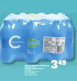 Marché Bonichoix COMPLIMENTS NATURAL SPRING WATER offer