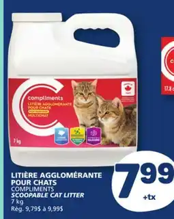 Marché Bonichoix COMPLIMENTS SCOOPABLE CAT LITTER offer