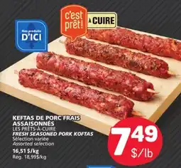 Marché Bonichoix LES PRÊTS-À-CUIRE FRESH SEASONED PORK KOFTAS offer