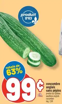 Marché Richelieu CONCOMBRE ANGLAIS SANS PÉPINS | SEEDLESS ENGLISH CUCUMBER offer
