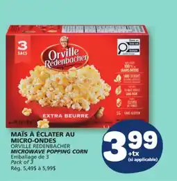 Marché Bonichoix MAÏS À ÉCLATER AU MICRO-ONDES ORVILLE REDENBACHER offer