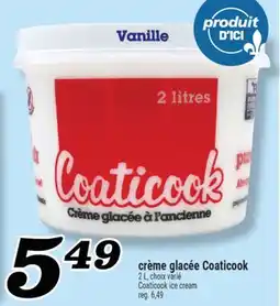 Marché Richelieu CRÈME GLACÉE COATICOOK | COATICOOK ICE CREAM offer