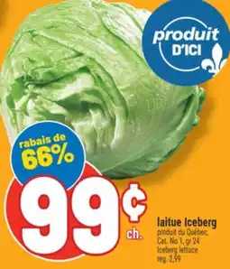 Marché Richelieu LAITUE ICEBERG | ICEBERG LETTUCE offer