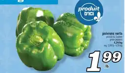 Marché Richelieu POIVRONS VERTS | GREEN PEPPERS offer