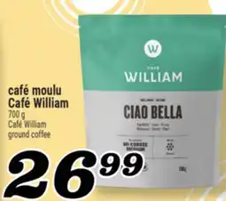 Marché Richelieu CAFÉ MOULU CAFÉ WILLIAM | CAFÉ WILLIAM GROUND COFFEE offer