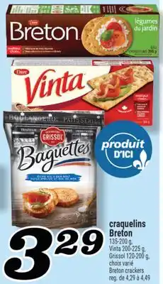 Marché Richelieu CRAQUELINS BRETON | BRETON CRACKERS offer