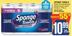 Jean Coutu SPONGE TOWELS Selected paper towels Rolls offer