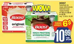Jean Coutu BOOST Selected meal replacements offer