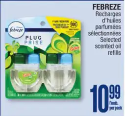 Jean Coutu FEBREZE Selected scented oil refills offer