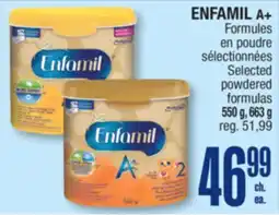 Jean Coutu ENFAMIL A+ Selected powdered formulas offer