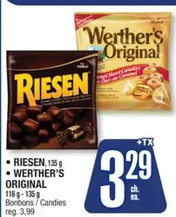 Jean Coutu RIESEN, WERTHER'S ORIGINAL Candies offer