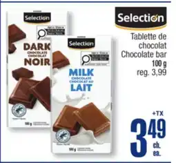 Jean Coutu SELECTION Chocolate bar offer