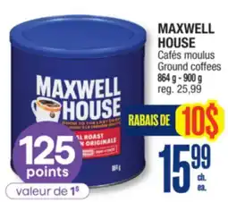 Jean Coutu MAXWELL HOUSE Ground coffees offer