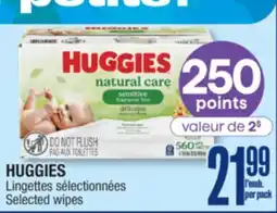 Jean Coutu HUGGIES Selected wipes offer