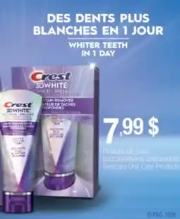 Jean Coutu CREST WHITE TEETH IN A DAY offer